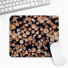 Wood Stick Piles Large Mousepads by snowwhitegirl