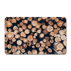 Wood Stick Piles Magnet (rectangular) by snowwhitegirl