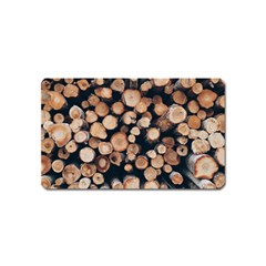 Wood Stick Piles Magnet (name Card) by snowwhitegirl