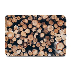 Wood Stick Piles Plate Mats by snowwhitegirl