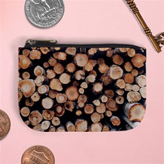 Wood Stick Piles Mini Coin Purse by snowwhitegirl