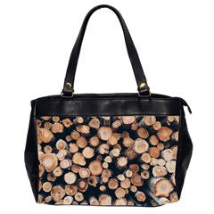 Wood Stick Piles Oversize Office Handbag (2 Sides) by snowwhitegirl