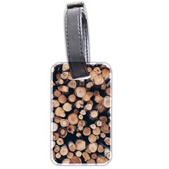 Wood Stick Piles Luggage Tags (two Sides) by snowwhitegirl