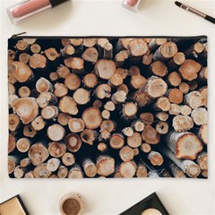 Wood Stick Piles Cosmetic Bag (xxxl) by snowwhitegirl