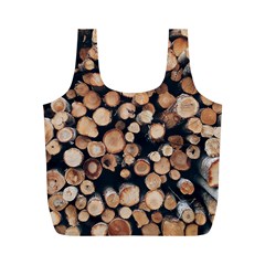 Wood Stick Piles Full Print Recycle Bag (m) by snowwhitegirl