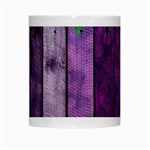 Wood Wall Heart Purple Green White Mugs Center