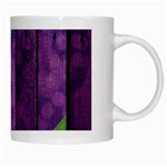 Wood Wall Heart Purple Green White Mugs Right