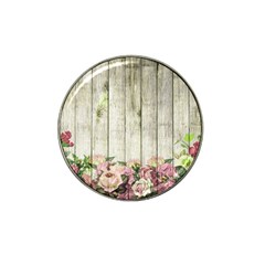 Floral Wood Wall Hat Clip Ball Marker (4 Pack) by snowwhitegirl