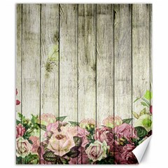 Floral Wood Wall Canvas 8  X 10  by snowwhitegirl