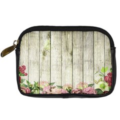 Floral Wood Wall Digital Camera Leather Case by snowwhitegirl