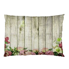 Floral Wood Wall Pillow Case (two Sides) by snowwhitegirl