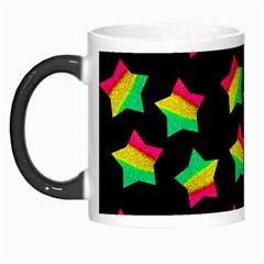 Ombre Glitter Pink Green Star Pat Morph Mugs by snowwhitegirl