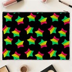 Ombre Glitter Pink Green Star Pat Cosmetic Bag (XXXL) Back