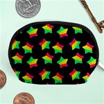 Ombre Glitter Pink Green Star Pat Accessory Pouch (Medium) Front