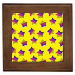 Ombre Glitter  Star Pattern Framed Tiles by snowwhitegirl