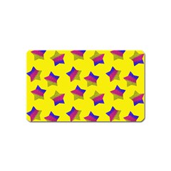 Ombre Glitter  Star Pattern Magnet (name Card) by snowwhitegirl