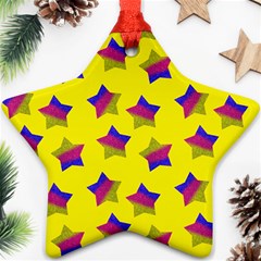 Ombre Glitter  Star Pattern Star Ornament (two Sides) by snowwhitegirl