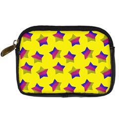 Ombre Glitter  Star Pattern Digital Camera Leather Case by snowwhitegirl