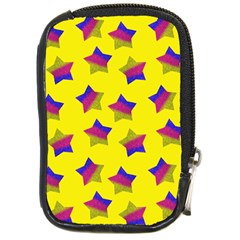 Ombre Glitter  Star Pattern Compact Camera Leather Case by snowwhitegirl