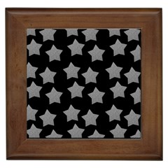 Silver Starr Black Framed Tiles by snowwhitegirl