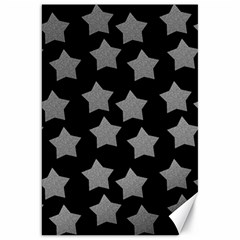 Silver Starr Black Canvas 20  X 30  by snowwhitegirl