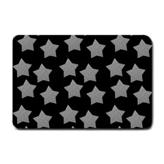 Silver Starr Black Small Doormat  by snowwhitegirl