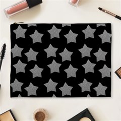 Silver Starr Black Cosmetic Bag (xl) by snowwhitegirl