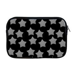 Silver Starr Black Apple Macbook Pro 17  Zipper Case by snowwhitegirl