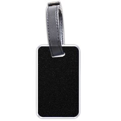 Black Glitter Luggage Tags (one Side) 