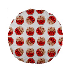 Kawaii Jam Jar Pattern Standard 15  Premium Round Cushions by snowwhitegirl