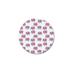 Pink Flower Elephant Golf Ball Marker by snowwhitegirl