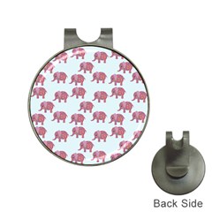 Pink Flower Elephant Hat Clips With Golf Markers by snowwhitegirl