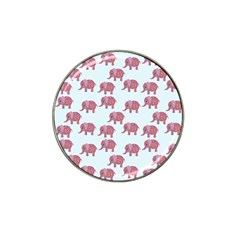 Pink Flower Elephant Hat Clip Ball Marker by snowwhitegirl