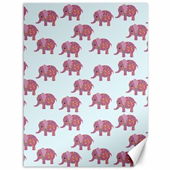 Pink Flower Elephant Canvas 36  X 48  by snowwhitegirl