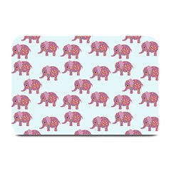 Pink Flower Elephant Plate Mats by snowwhitegirl