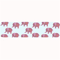 Pink Flower Elephant Large Bar Mats by snowwhitegirl