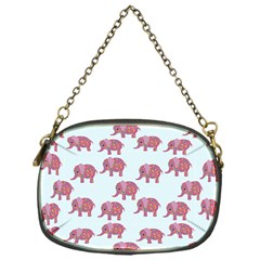 Pink Flower Elephant Chain Purse (one Side) by snowwhitegirl