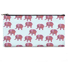 Pink Flower Elephant Pencil Cases by snowwhitegirl