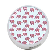 Pink Flower Elephant 4-port Usb Hub (one Side) by snowwhitegirl