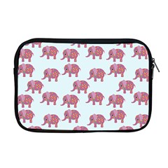 Pink Flower Elephant Apple Macbook Pro 17  Zipper Case by snowwhitegirl