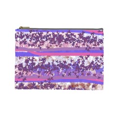 Abstract Pastel Pink Blue Cosmetic Bag (large) by snowwhitegirl