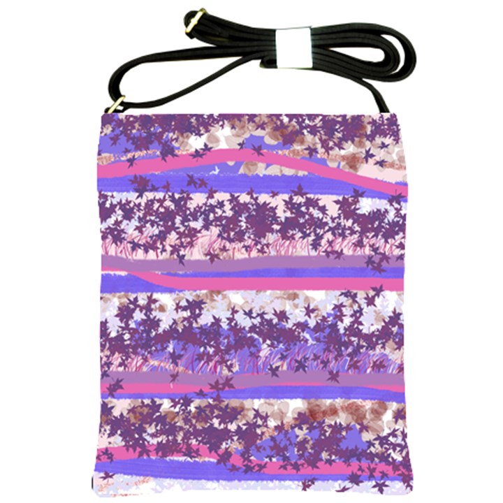 Abstract Pastel Pink Blue Shoulder Sling Bag