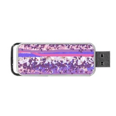 Abstract Pastel Pink Blue Portable Usb Flash (two Sides) by snowwhitegirl