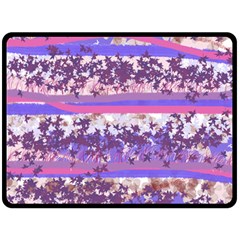 Abstract Pastel Pink Blue Double Sided Fleece Blanket (large)  by snowwhitegirl