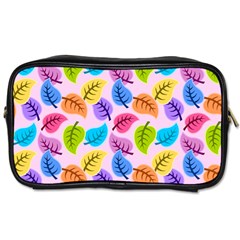 Colorful Leaves Toiletries Bag (two Sides) by snowwhitegirl