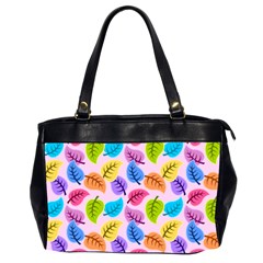 Colorful Leaves Oversize Office Handbag (2 Sides) by snowwhitegirl