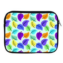 Colorful Leaves Blue Apple Ipad 2/3/4 Zipper Cases by snowwhitegirl