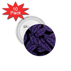 Tropical Leaves Purple 1 75  Buttons (10 Pack) by snowwhitegirl