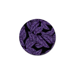 Tropical Leaves Purple Golf Ball Marker (10 Pack) by snowwhitegirl