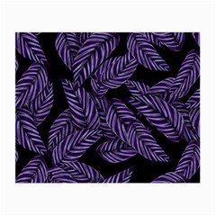 Tropical Leaves Purple Small Glasses Cloth by snowwhitegirl